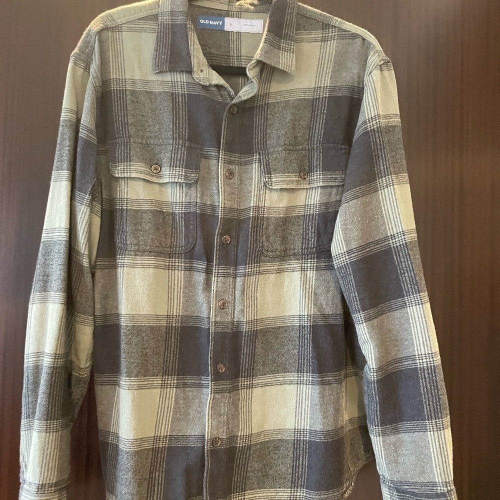 Green Old Navy Flannel